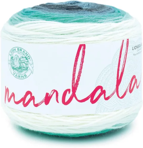 Miniatura 29 de Lion Brand Yarn Mandala - Hilo multicolor para ganchillo,tejido y manualidades, color Liger, 1770 pies, paquete de 1 unidad
