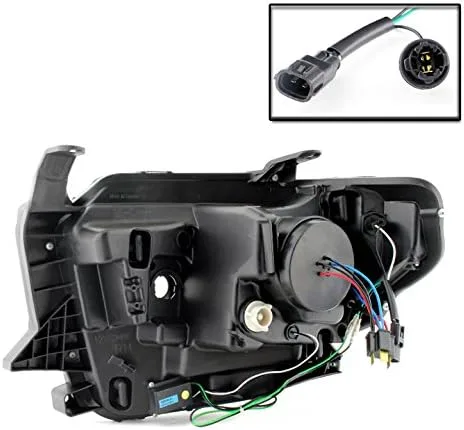 Miniatura 4 de Faros delanteros con proyector de tubo LED, color negro, compatible con camioneta Tundra 2014-2021