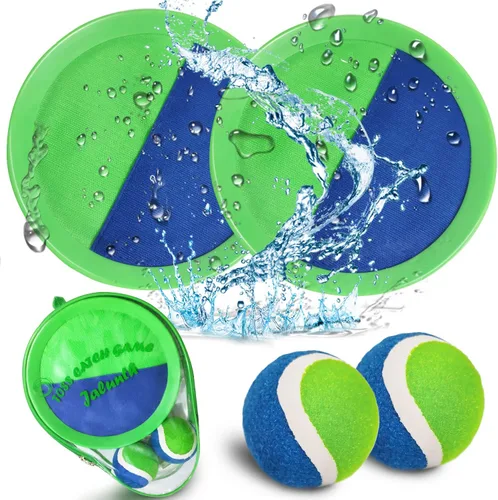 Miniatura 12 de Jalunth Juego de Atrapar Pelotas con Paletas de Lanzamiento - Juguetes de Playa Patio Trasero Juegos al Aire Libre Piscina Patio Trasero Objetivo