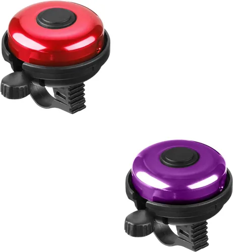 Miniatura 31 de Accmor Campana de Bicicleta Clásica, Campana de Bicicleta de Aluminio, Campana de Bicicleta de Sonido Fuerte Nítido y Claro para Adultos y Niños