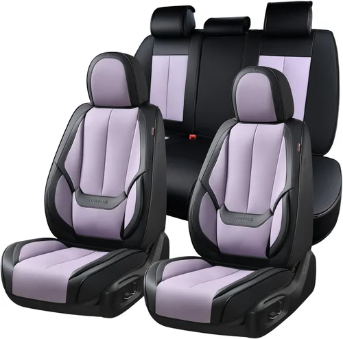 Miniatura 71 de Coverado Juego completo de fundas de asiento de automóvil, fundas de asiento para automóviles, fundas de asiento de coche beige para asientos