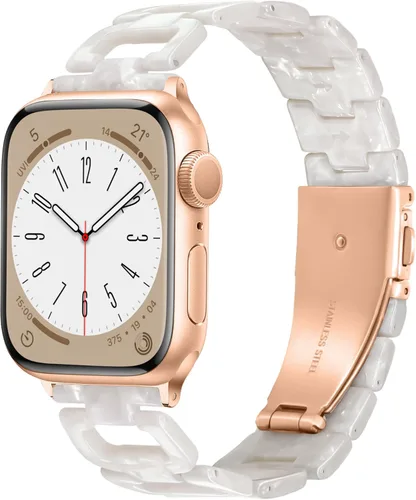 Miniatura 10 de Correa ligera de Apple Watch para Apple Watch, de resina en forma de D, compatible con hebilla de acero inoxidable para Apple Watch Ultra 2, 1
