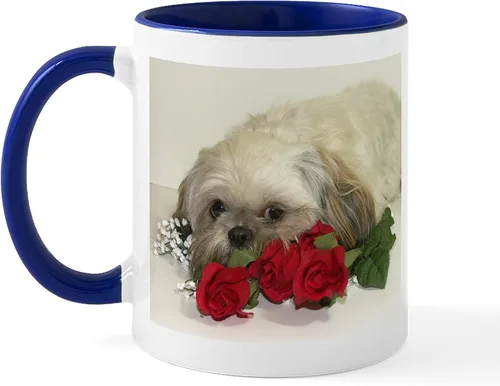 Miniatura 45 de CafePress Cute Shih Tzu Dog Mugs - Taza de café de cerámica de 11 oz (11.0 fl oz)