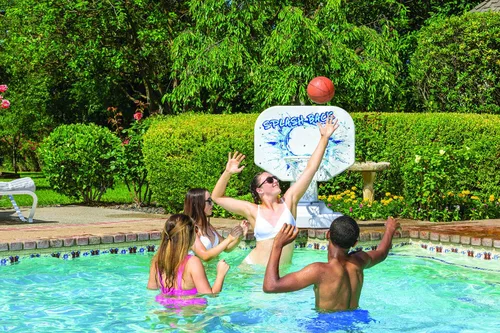 Miniatura 5 de Juego de baloncesto Poolmaster Splashback, junto a la piscina, Azul