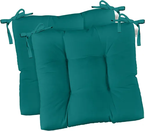 Miniatura 30 de RSH DECOR Juego de 2 cojines de asiento para silla de comedor para interiores y exteriores, 16 x 16 x 2 pulgadas, color a elegir