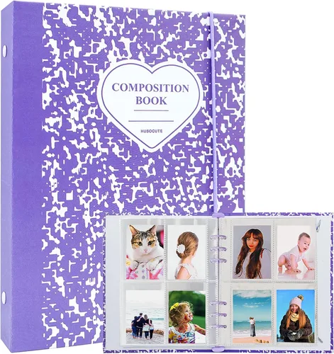 Carpeta A5 Kpop - Álbum de tarjetas fotográficas con 20 fundas interiores de 3 pulgadas para álbum de fotos en hojas sueltas, recargable, 6 anillos,