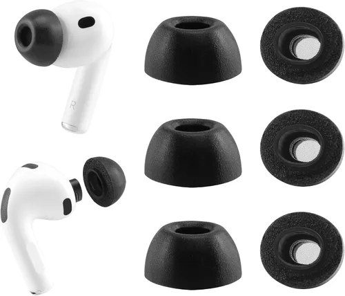 Miniatura 9 de Puntas de repuesto de espuma viscoelástica para auriculares AirPods Pro 3, comodidad definitiva, compatibles con AirPods Pro de 3ª generación 2025