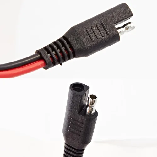 Miniatura 5 de Arnés de cables con abrazaderas SAE a pinzas de cocodrilo interruptor de encendido y apagado Cable de extensión de desconexión rápida
