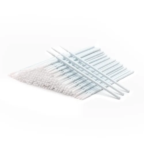 Miniatura 5 de i-Laesh 200 piezas de cepillos micro de punta media - Microhisopos para extensiones de pestañas - Cepillos aplicadores micro - Hisopos de algodón