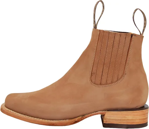 Miniatura 2 de Botas vaqueras cortas de cuero para mujer, botín occidental de tacón bajo