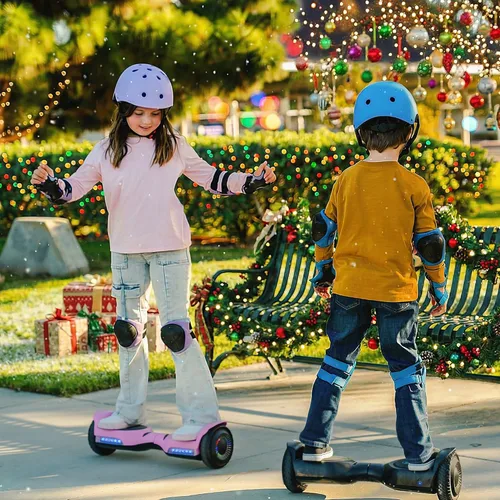Miniatura 6 de Gyroor Scooter de equilibrio automático G13 todo terreno con luces LED, autoequilibrio todoterreno con Bluetooth para niños de 6 a 12 años y Negro