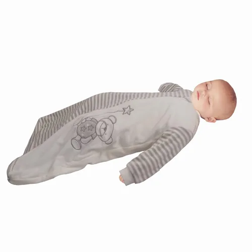 Miniatura 9 de Manta de manga larga para niños pequeños (2-4 años), saco de dormir cálido para bebé con brazos Tog 2.0 de franela de terciopelo para 4 estaciones