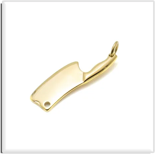 Miniatura 5 de Xusamss Collar de chef colgante de cuchillo de cocina de acero titanio clásico de moda, cadena de caja de 22 pulgadas
