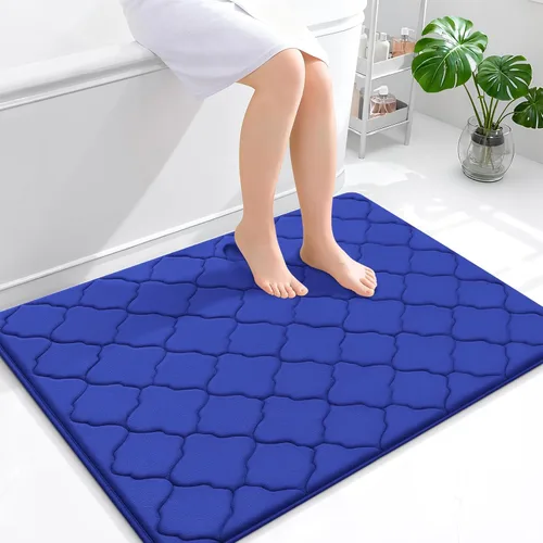 Miniatura 105 de OLANLY Alfombra de Baño de Espuma Viscoelástica de 24 x 16 pulgadas, Ultra Suave y Absorbente, Alfombras de Baño Antideslizantes, Cómodas, Lavables