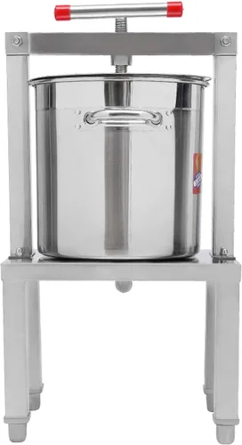 Miniatura 16 de Extractor de prensa de miel de abeja grande, extractor manual de miel de acero inoxidable 12.6L Extractor de prensa de jugo de frutas