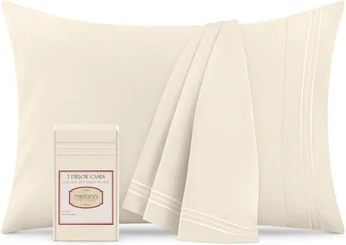 Miniatura 30 de Mellanni Fundas de almohada – Fundas de almohada lujosas, extrasuaves, refrescantes – 2 fundas de almohada de la colección Iconic – Cierre de sobre