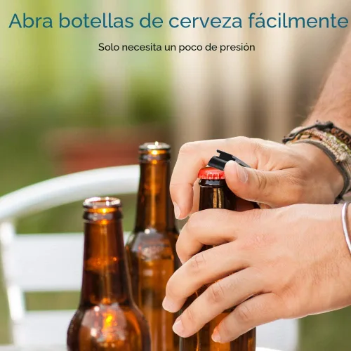 Miniatura 3 de Mcyye 6 piezas abrebotellas de cerveza Mcyye coloridos, abrebotellas de llavero de metal premium, abrebotellas de bebidas para hombres, mujeres