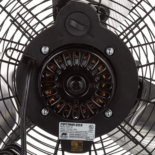 Miniatura 10 de B-Air Firtana 20" Ventilador eléctrico de piso de alta velocidad para garaje, uso industrial y doméstico con 3 velocidades y cabezal de ventilador
