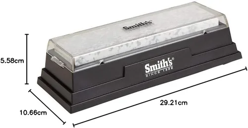 Miniatura 3 de Smith's MBS6 - Piedra natural de banco Arkansas de 6 pulgadas, afilador de uso general, cuchillos de borde recto, herramientas, puntas anchas
