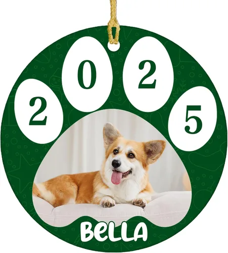 Miniatura 15 de Adornos personalizados para la primera Navidad del bebé 2024 con nombre y texto, adorno de elefante personalizado para bebés recién nacidos
