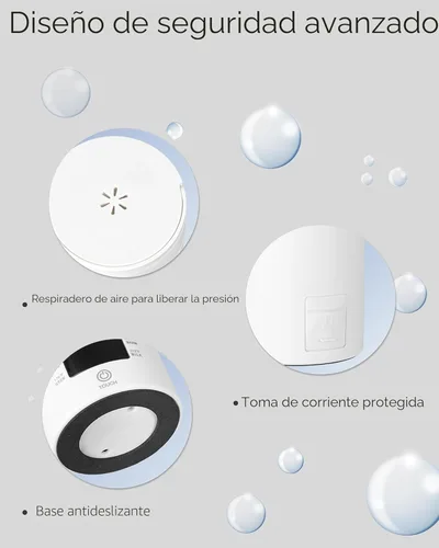 Miniatura 5 de Hervidor de Viaje con Tapa de Torsión para Agua Caliente en Movimiento 450ml – Pequeño Hervidor Eléctrico Mini Portátil – 4 Ajustes de Temperatura