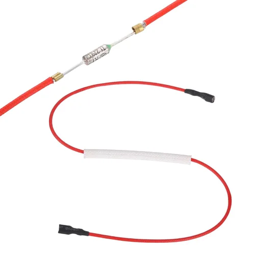 Miniatura 18 de MECCANIXITY Fusible de temperatura universal para olla arrocera, 168.8 °F 10 A 250 V Fusible térmico de metal con ambos terminales de fibra