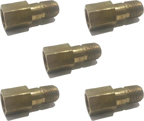 Miniatura 5 de Adaptador de extensión de latón de 1/8" de largo, 1-1/4" de largo, aprobado por D.O.T. (cantidad 10)