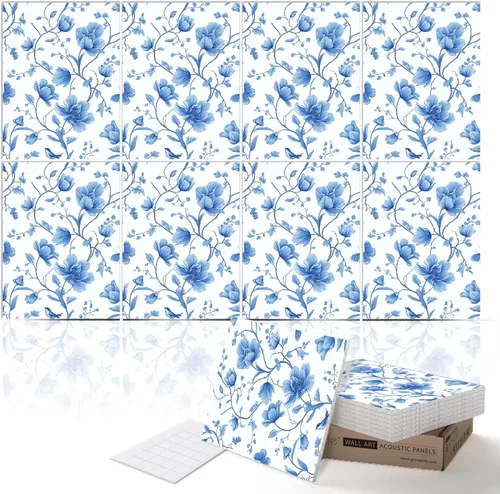 Miniatura 20 de PINWELIFE® Paneles acústicos para pared, paneles absorbentes a prueba de sonido, para el hogar y la oficina, amortiguadores decorativos absorbentes
