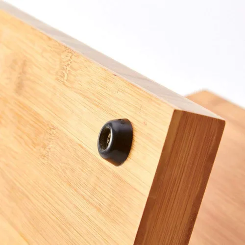 Miniatura 4 de Soporte magnético para cuchillos con potente imán, soporte magnético de madera de bambú, bloque organizador sin cuchillos, madera maciza