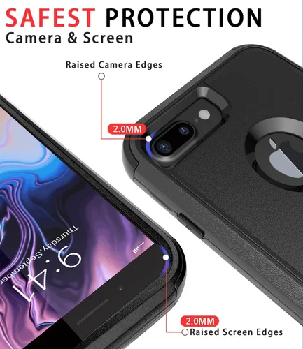 Miniatura 3 de Diverbox Funda [A prueba de golpes] [A prueba de caídas] [A prueba de polvo], Cubierta de protección resistente para teléfono para Apple iPhone 8
