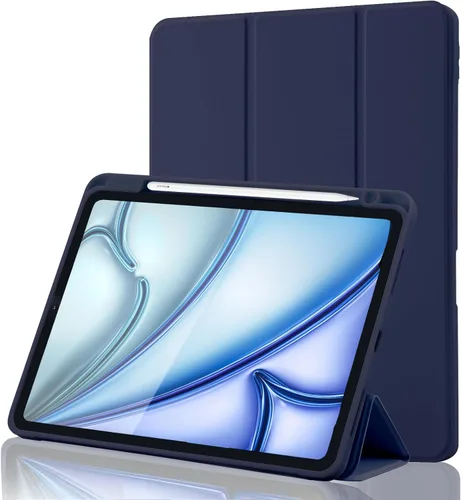 Miniatura 12 de Funda para iPad Air de 11 pulgadas M4 2026 8ª generación/M3 2025/M2 2024, iPad Air 5ª/4ª generación de 10.9 pulgadas 2022/2020 con soporte para Gris