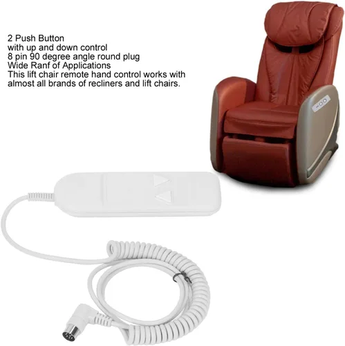 Miniatura 3 de Reemplazo remoto para silla elevadora, 8 pines 2 botones, control remoto de plástico para silla elevadora, sillón reclinable eléctrico