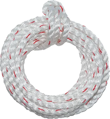 Miniatura 2 de SGT KNOTS - Cuerda trenzada de 3 hilos PolyDac / Combo; varios tamaños y longitudes, Blanco