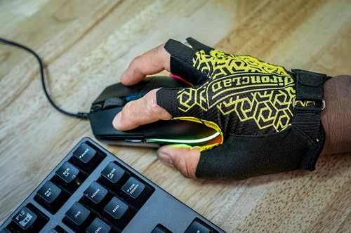 Miniatura 5 de Ironclad Guantes de juego, cobertura de medio dedo, ajuste de precisión, agarre de silicona de rendimiento, construcción que absorbe la humedad, 1