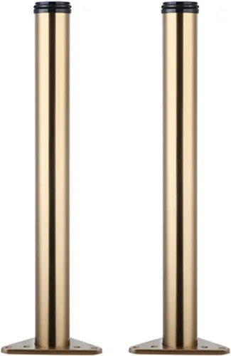 Patas de mesa de metal para muebles, patas de soporte de barra ajustables, 7.9-39.4 in, ajustables de 0.000-1.181 in, con tornillos y Amarillo