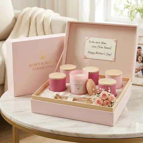Miniatura 2 de 12 tarros de velas rosas surtidos para hacer velas, tarros de vela vacíos de 10 onzas con tapas y etiquetas de bambú, tarro de vela de vidrio