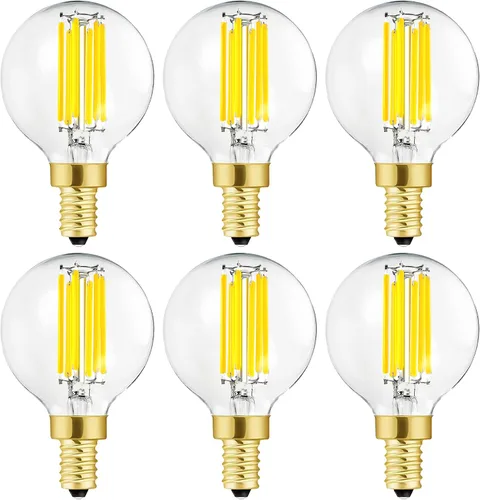 Miniatura 10 de Leools Bombilla LED E12 Regulable de 2W Equivalente a Bombilla de Luz de 25 Vatios Blanco Suave T6 T25 Bombilla Candelabro E12 de 25 Vatios
