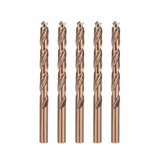 Miniatura 9 de Juego de brocas de cobalto de 1/4 de pulgada, brocas helicoidales M35 Jobber, adecuadas para perforar en metal duro, acero inoxidable, hierro