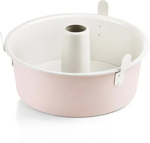 Miniatura 8 de HONGBAKE Molde para Angel Food Cake con Fondo Extraíble, Molde de Tubo de 10 Pulgadas, Moldes Antiadherentes para Pound Cake para Hornear, Molde
