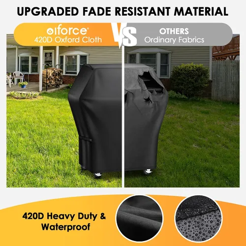 Miniatura 6 de Funda para parrilla de 32 pulgadas para parrilla al aire libre, impermeable, resistente a la intemperie, resistente a los rayos UV y a