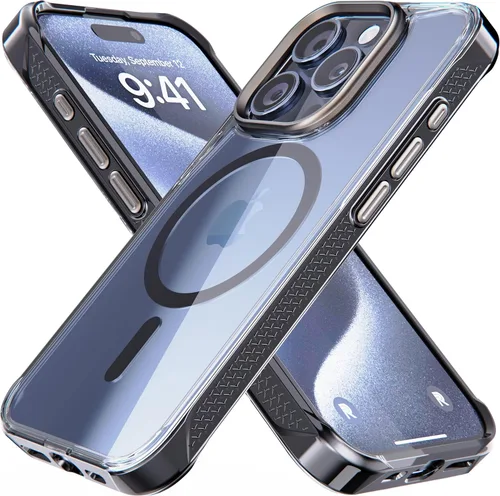 Miniatura 34 de Phone REBEL - Funda transparente para iPhone 14 Plus [Serie esmerilada Gen-4], textura mate translúcida, no se pone amarilla, protectores a prueba