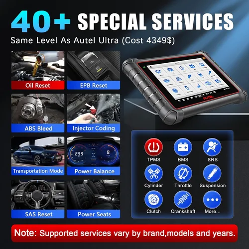 Miniatura 5 de Autel Scanner MaxiPro MP900-TS, versión TPMS de MP900 y MP900BT herramienta de escaneo bidireccional, herramienta de codificación ECU misma que