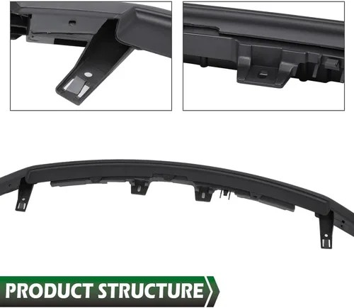 Miniatura 6 de GRAND ORANGE Cubierta de parachoques trasero imprimada compatible con Chevy Aveo Sedan LS LT 2007 2008 2009 2010 2011 95978858 GM1100791 negro