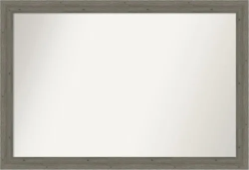 Miniatura 525 de Amanti Art Espejo de pared personalizado no biselado (24.5 x 24.5 pulgadas), marco gris marrón alta, varios tamaños personalizados, espejo de baño