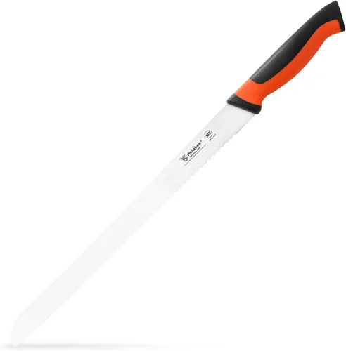 Miniatura 10 de Cuchillo de pan dentado de 10 pulgadas, cuchillo de hoja de acero inoxidable de alto carbono premium para pan con mango ergonómico, certificado NSF