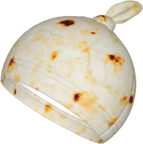 Miniatura 7 de Burrito Taco Tortilla Manta para recién nacido con juego de gorro, suave y elástica, manta de bebé, regalo divertido para baby shower de niños