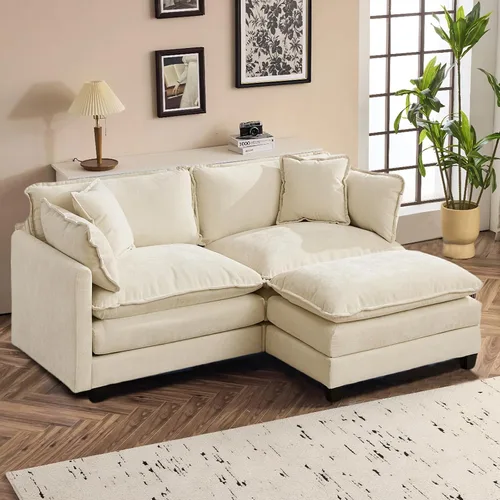 Miniatura 136 de SoarFlash Sofá modula, de felpilla, posición de en medio, beige