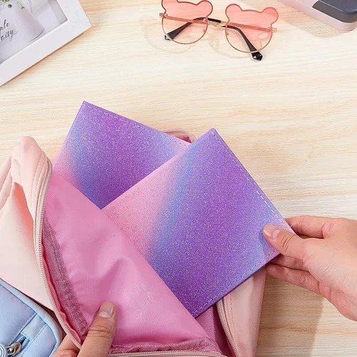 Miniatura 7 de FIODAY Paquete de 2 álbumes de fotos de 4 x 6 pulgadas con purpurina para niños, cada mini álbum tiene capacidad para 52 fotos, álbumes de fotos