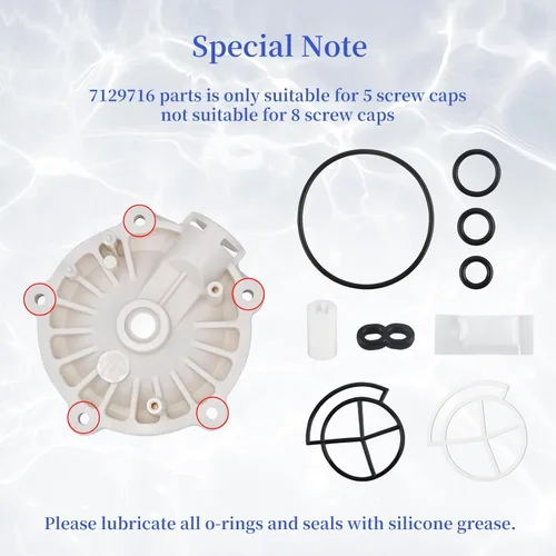 Miniatura 6 de 7129716 Kit de sello de suavizador de agua para Whirlpool, GE, Kenmore, Morton - Reemplazar 7092163, 7134224, WS35X10005