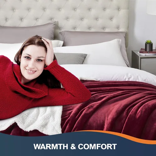 Miniatura 3 de Walensee Sherpa - Manta de forro polar de felpa, muy suave, reversible, manta de franela de microfibra para sofá, cama, sofá ultra lujoso, cálido